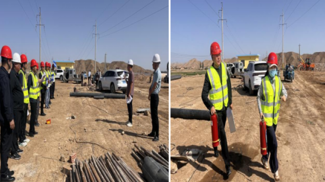 【“三抓三促”行動進行時】景泰景冠城市投資開發有限責任公司開展消防及防汛抗洪應急演練活動